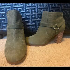 Cole Haan Olive Green Booties